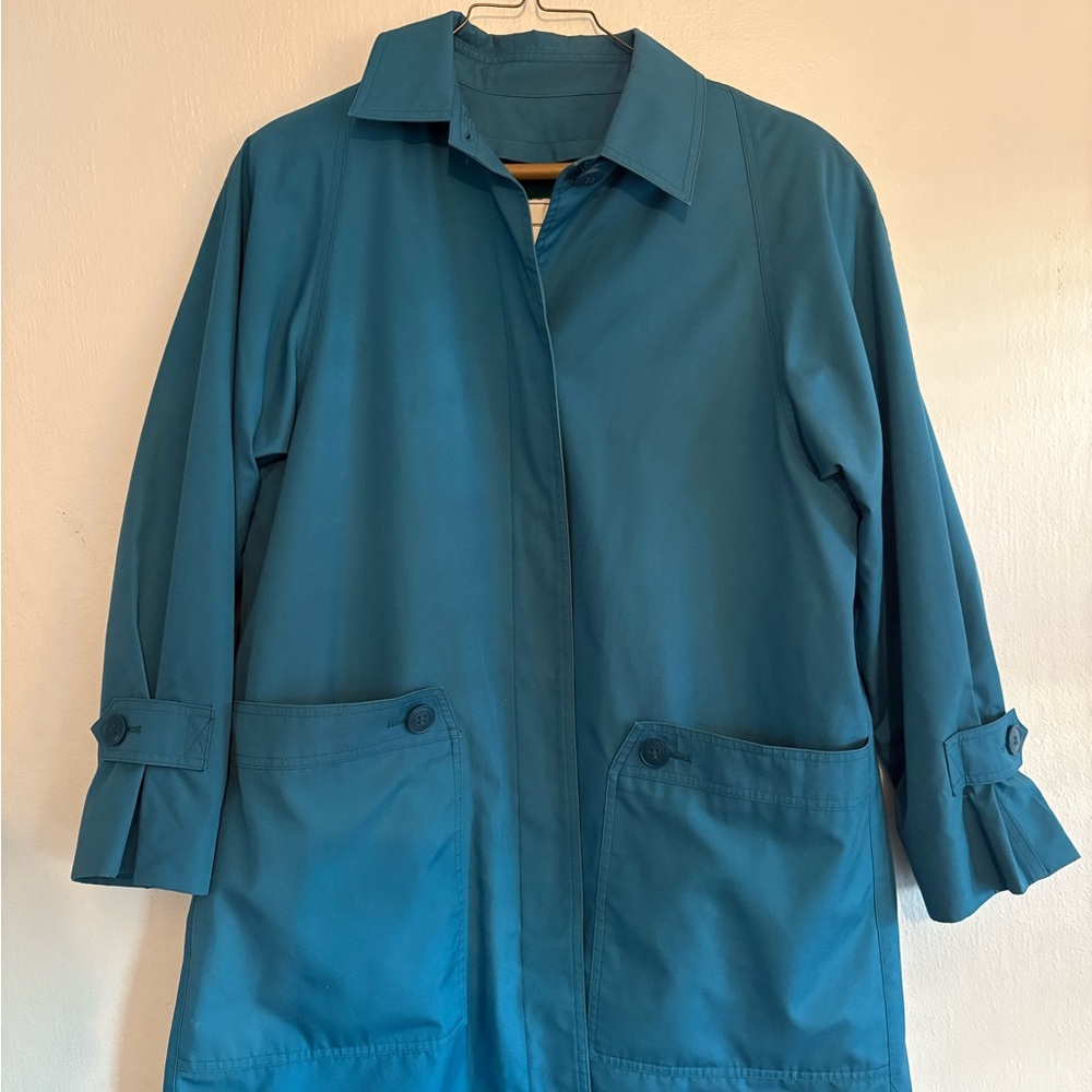 London Fog Teal Trench Coat